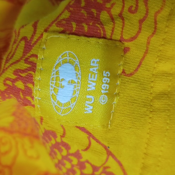 1995 Forever Graphic Red Dragon Yellow Tee Wu Tang - Picture 3 of 4